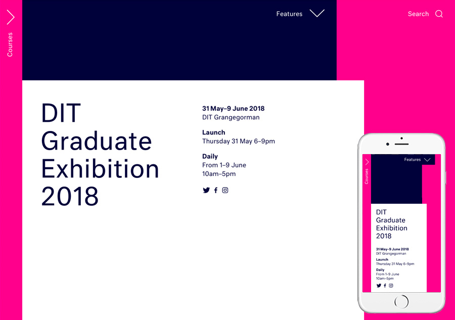 DIT Graduate Exhibition 2018
