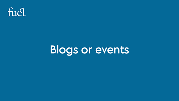 Blogs or events